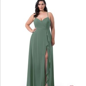Eucalyptus bridesmaid dress